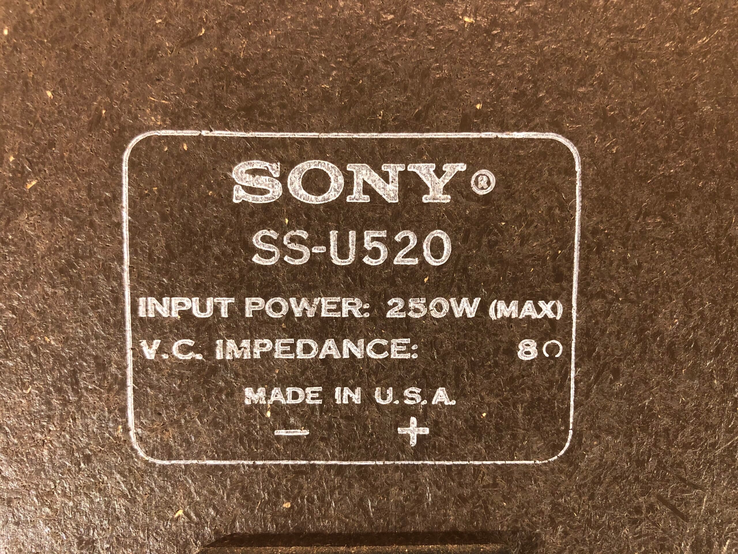 Sony SS-U520 bilde 2