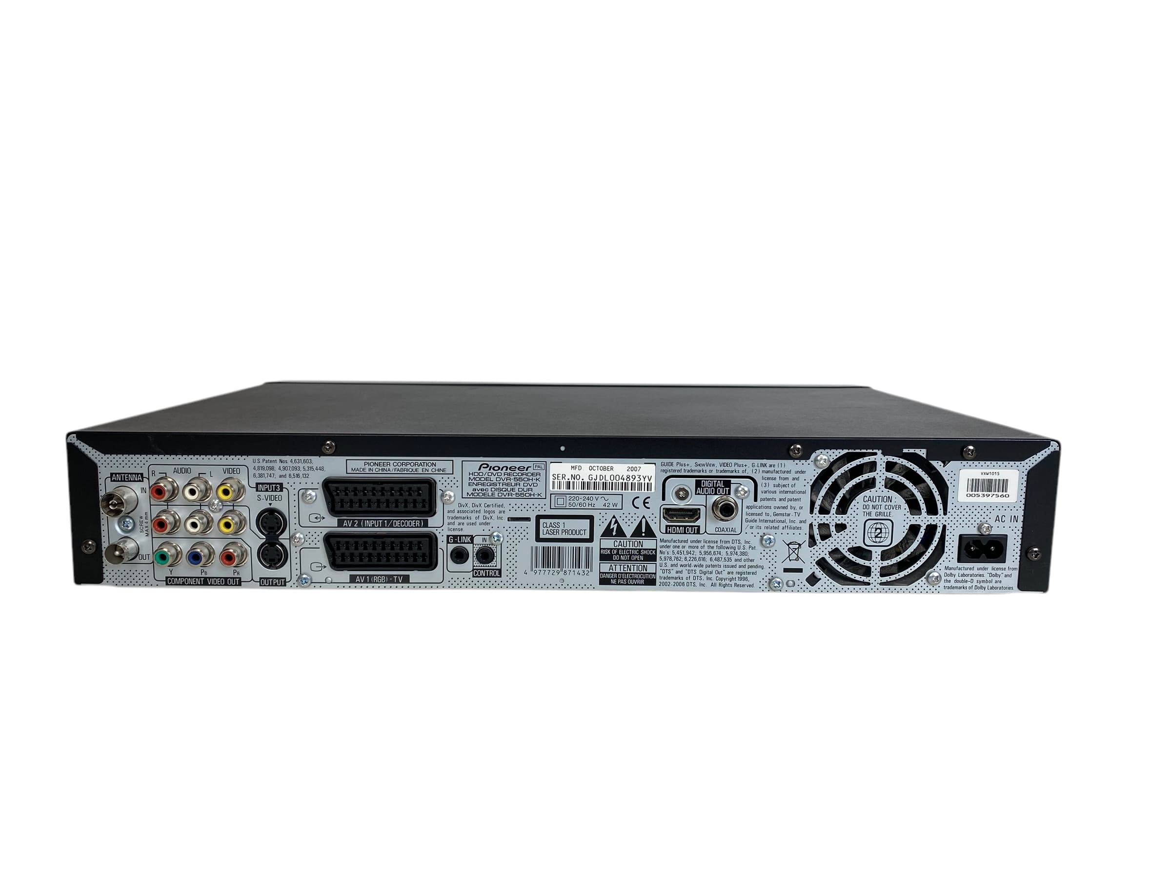 Pioneer DVR-550H-K bilde 5