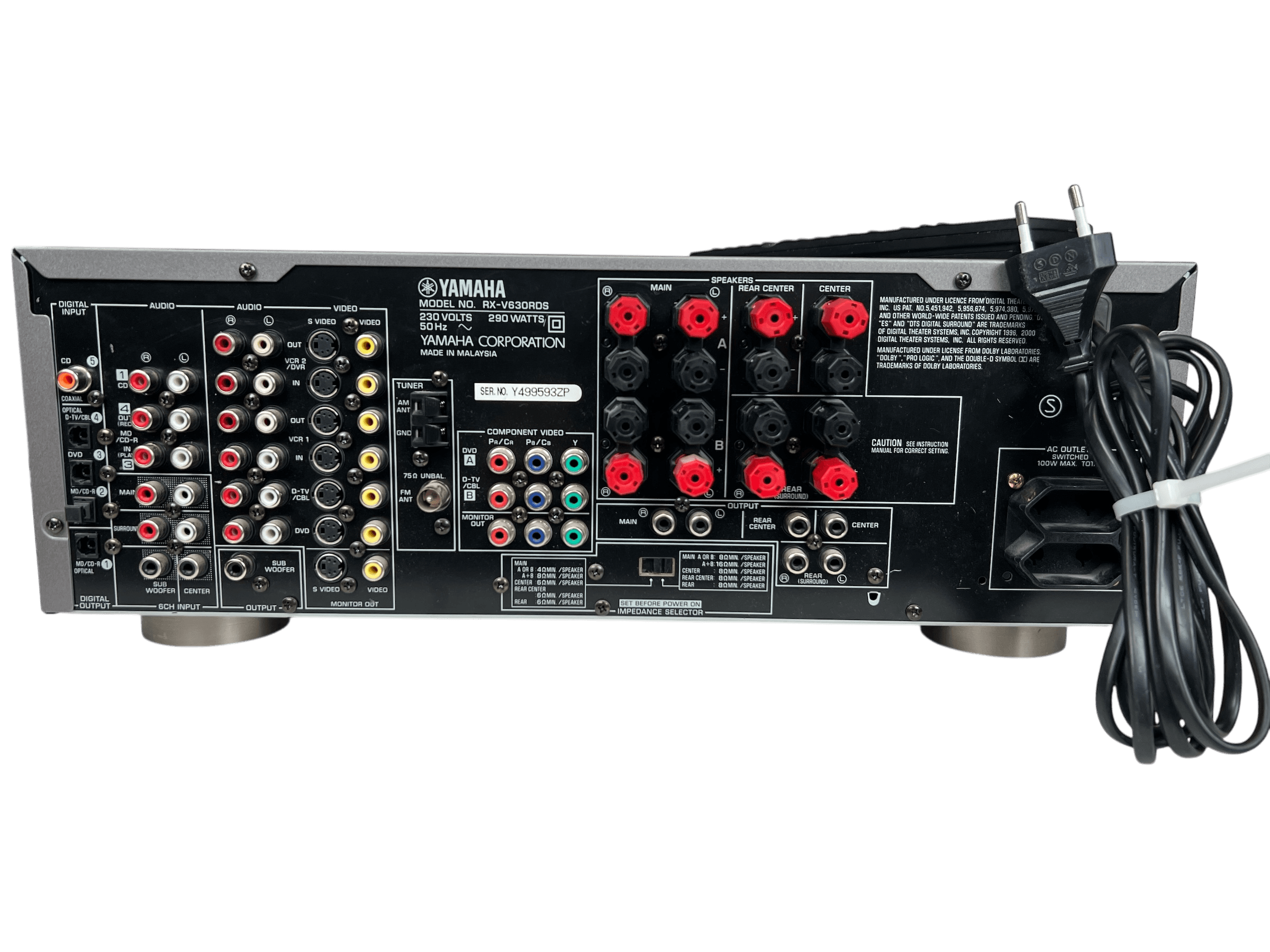 Yamaha RX-V630RDS 6.1 Surround m/ kontroll bilde 6