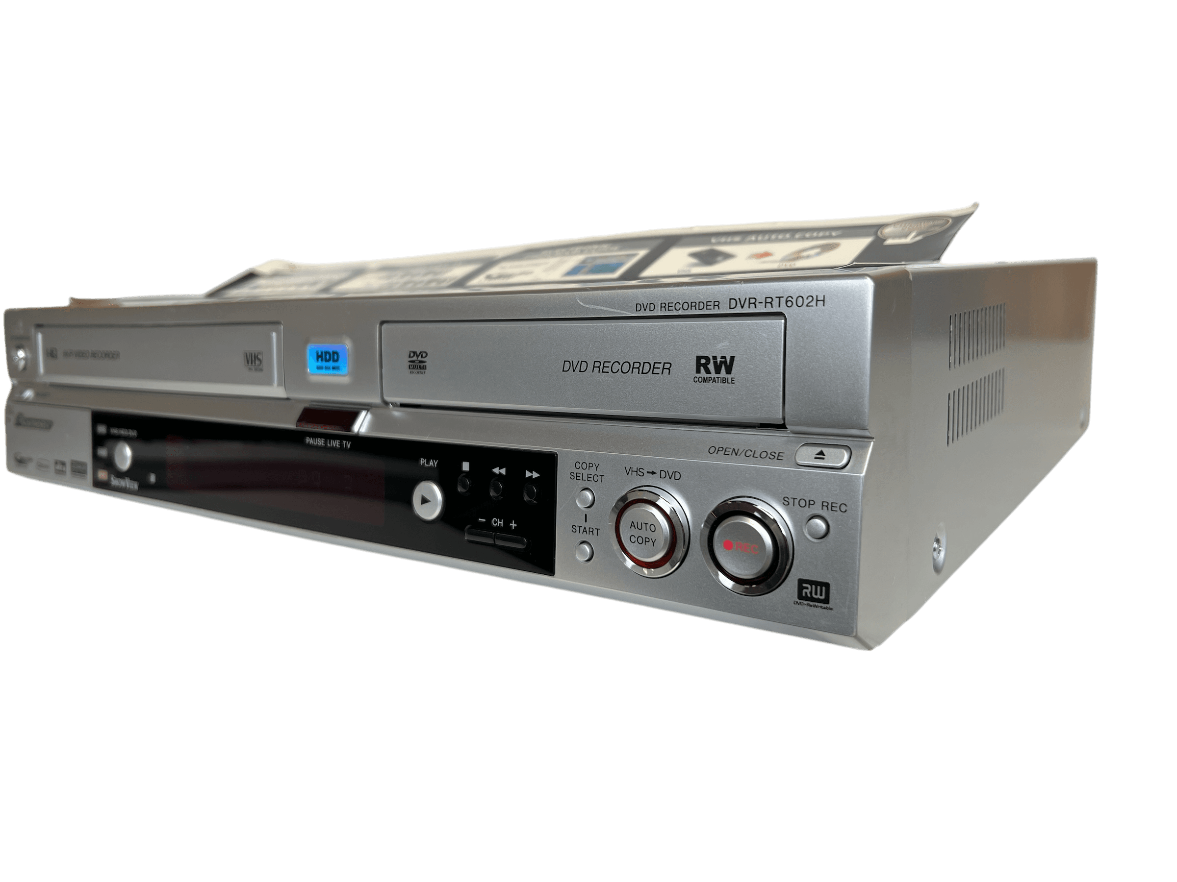 Pioneer DVR-RT602H-S VHS/DVD/HDD opptaker bilde 4