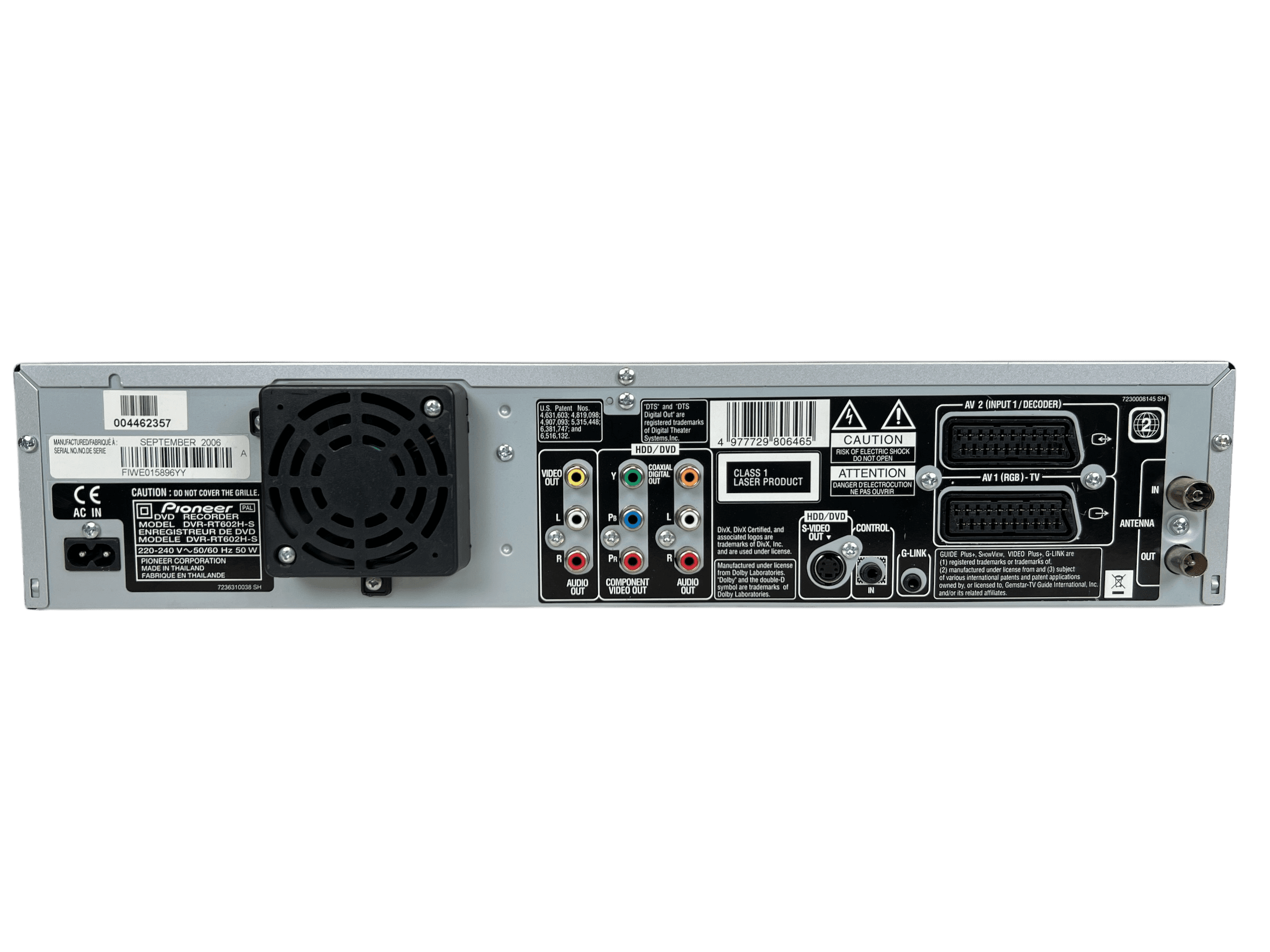 Pioneer DVR-RT602H-S VHS/DVD/HDD opptaker bilde 7