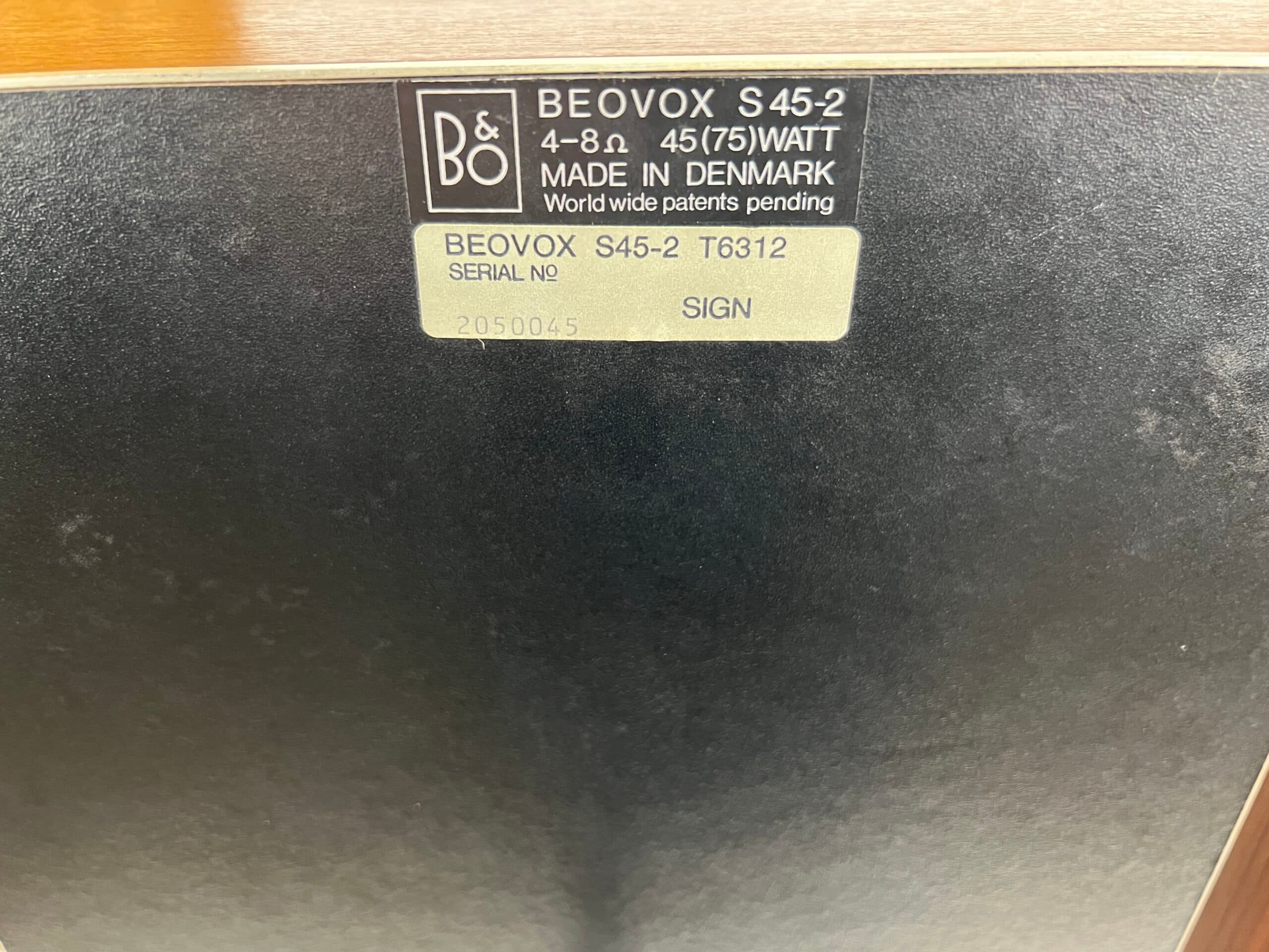 Bang & Olufsen Beovox S45-2 bilde 10
