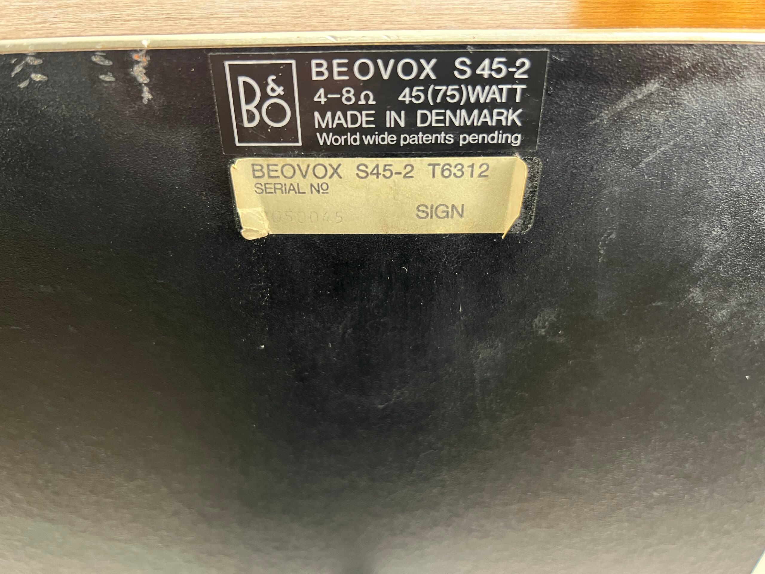 Bang & Olufsen Beovox S45-2 bilde 9