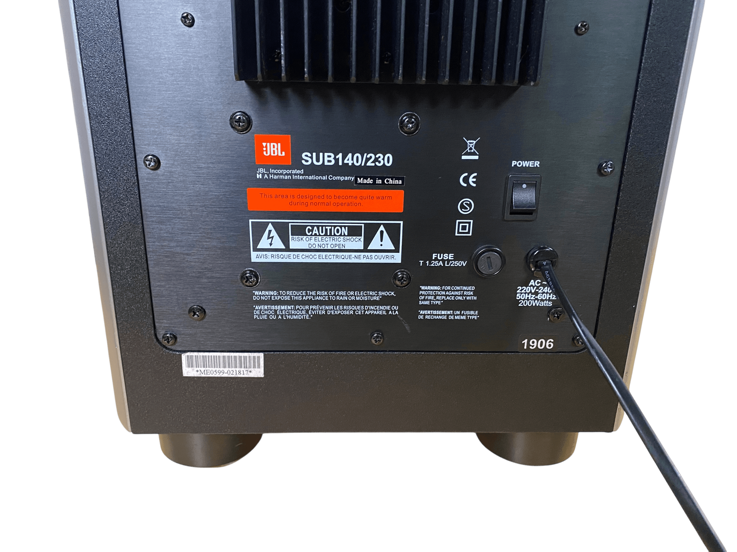 JBL SUB140-230 bilde 5