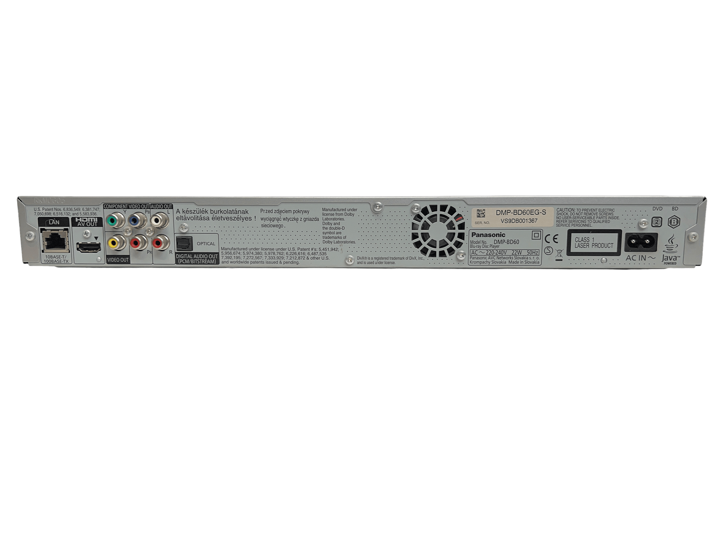 Panasonic DMP-BD60 bilde 4